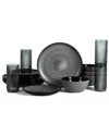 Stone Lain Dua 16pc Stoneware Dinnerware Set With Borosilicate Glass