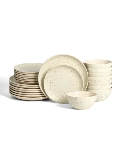 Stone Lain Dua 24 Pc. Dinnerware Set, Service For 8 In Neutral
