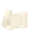 Stone Lain Eden Stoneware 24-piece Dinnerware Set In White