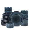 Stone Lain Eden 24pc Stoneware Dinnerware Set In Blue