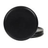 Stone Lain Eden 4-pc. Stoneware Dinner Plate In Black