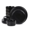 Stone Lain Eden 4-pc. Stoneware Dinnerware Set In Black