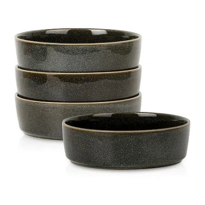 Stone Lain Eden 4-pc. Stoneware Pasta Bowl In Gray