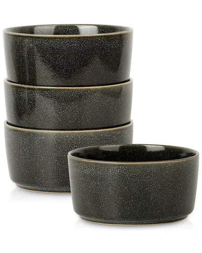 Stone Lain Eden 4pc Bowl Set Charcoal Grey In Gold