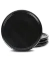 Stone Lain Eden 4pc Salad Plate Set Black