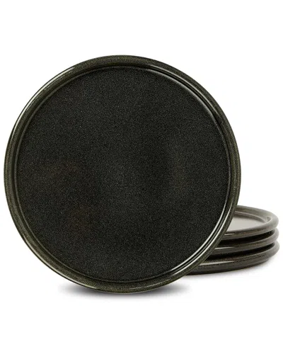 Stone Lain Eden 4pc Stoneware Dinner Plate Set In Grey