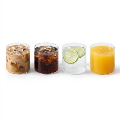 Stone Lain Eden 4-piece Glass Set Soda Lime Glass In Clear