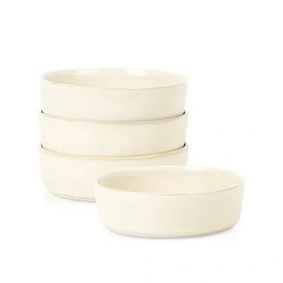 Stone Lain Eden 4-piece Pasta Bowl Set Stoneware In Beige