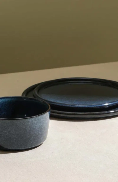 Stone Lain Eden Stoneware 24-piece Dinnerware Set In Blue