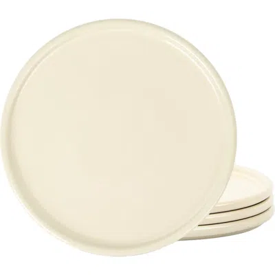 Stone Lain Eden Stoneware 4-piece Dinner Plate Set In Neutral