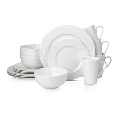 Stone Lain Eleanor 16-piece Dinnerware Set Bone China In White