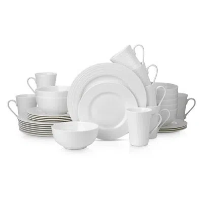 Stone Lain Eleanor 32-piece Dinnerware Set Bone China In White
