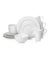 Stone Lain Eleanor 16pc Bone China Dinnerware Set In White