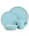 Stone Lain Elena 16 Pc. Dinnerware Set, Service For 4 In Blue