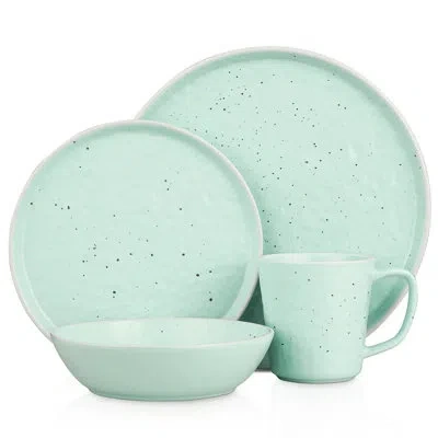Stone Lain Elena 16-piece Dinnerware Set Stoneware In Green