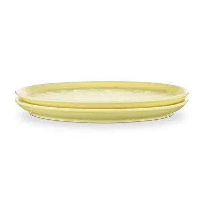Stone Lain Elena 4-piece Salad Plate Set Stoneware In Yellow