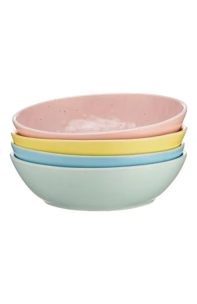 Stone Lain Elena Stoneware 4-piece Bowl Set In Multi