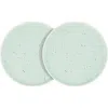 Stone Lain Elena Stoneware 4-piece Dinner Plate Set In Green