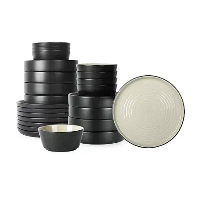 Stone Lain Elica 24-pc. Stoneware Dinnerware Set In Sand