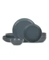 Stone Lain Elio 12 Pc. Dinnerware Set, Service For 4 In Blue