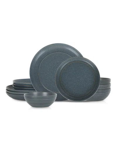 Stone Lain Elio 12 Pc. Dinnerware Set, Service For 4 In Blue