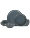 Stone Lain Elio 12pc Dinnerware Set Blue