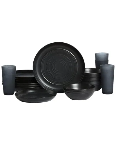Stone Lain Elio 16pc Dinnerware Set In Black