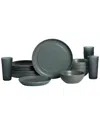 Stone Lain Elio 16pc Dinnerware Set In Green