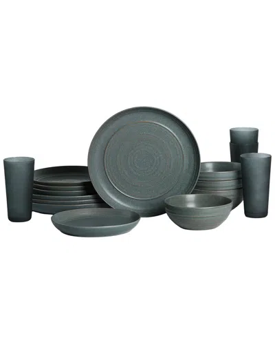 Stone Lain Elio 16pc Dinnerware Set In Green