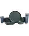 Stone Lain Elio 16pc Dinnerware Set In Green
