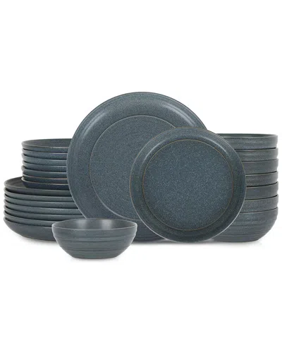 Stone Lain Elio 24pc Dinnerware Set Blue In Animal Print