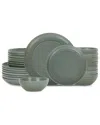 Stone Lain Elio 24pc Stoneware Dinnerware Set In Green