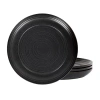 Stone Lain Elio 4-pc. Stoneware Dinner Plate In Black