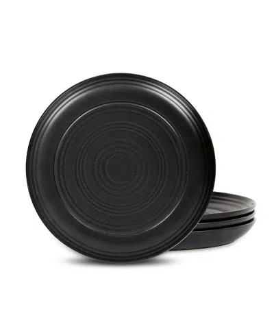 Stone Lain Elio Dinner Plates, Set Of 4 In Black