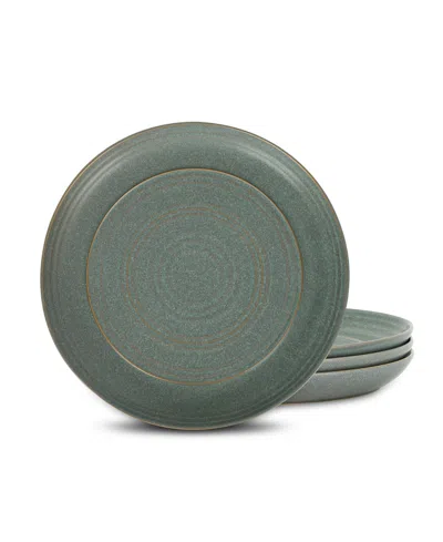 Stone Lain Elio Dinner Plates, Set Of 4 In Green