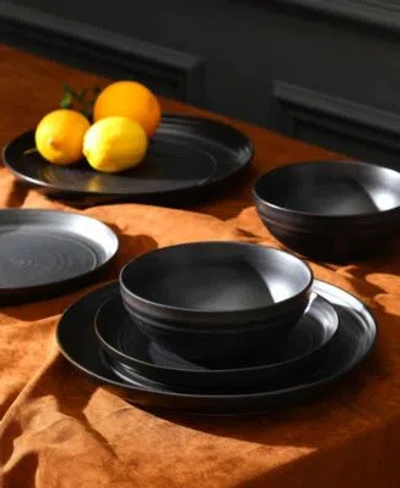 Stone Lain Elio Dinnerware Collection In Black