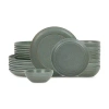 Stone Lain Elio Stoneware 24-pc. Dinnerware Set In Green