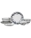Stone Lain Esme 16pc Porcelain Dinnerware Set In White