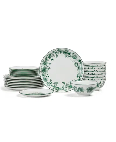 Stone Lain Esme 24 Pc. Dinnerware Set, Service For 8 In Green