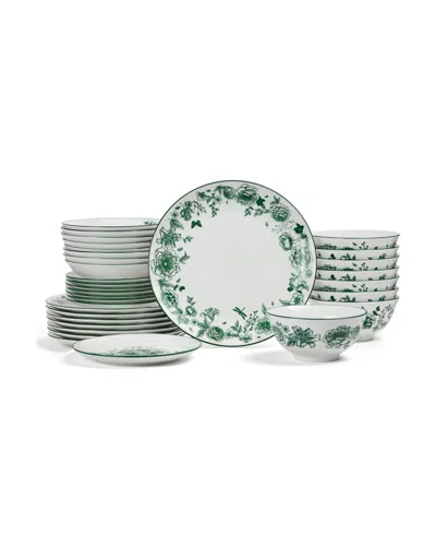 Stone Lain Esme 32 Pc. Dinnerware Set, Service For 8 In Green