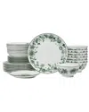 Stone Lain Esme 32pc Porcelain Dinnerware Set In Green