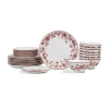 Stone Lain Esme 8-pc. Porcelain Dinnerware Set In Red
