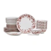Stone Lain Esme 8-pc. Porcelain Dinnerware Set In Red