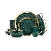 Stone Lain Florian 16 Piece Dinnerware Set In Green