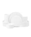 Stone Lain Fosca Bone China 16-piece Dinnerware Set In White