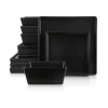 Stone Lain Grace 12 Piece Dinnerware Set In Black