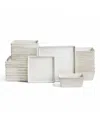 Stone Lain Grace 24-piece Dinnerware Set Stoneware In White