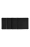 Stone Lain Grace Stoneware 4-piece Dinner Plate Set In Black