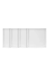 Stone Lain Grace Stoneware 4-piece Salad Plate Set In White