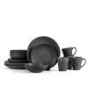 Stone Lain Grao 16 Pc. Dinnerware Set, Service For 4 In Gray